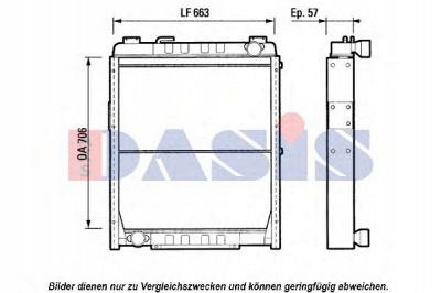 AKS DASIS 400250t -  Радиатор, охлаждение двигателя